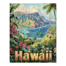 Hawaii Reizen Poster Art Print Poster