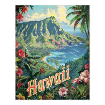 Hawaii Reizen Poster Art Print Poster