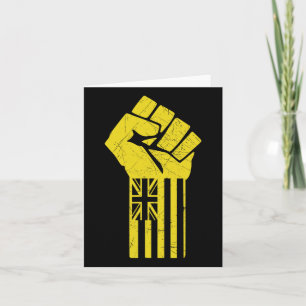 Hawaii Resist Fist Up Verdedig Kanaka Maoli Kea Kaart