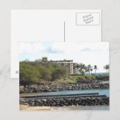Hawaii-resort aan het strand briefkaart (Voorkant / Achterkant)