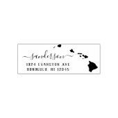 Hawaii retouradres stempel zelf-inkt (Design)