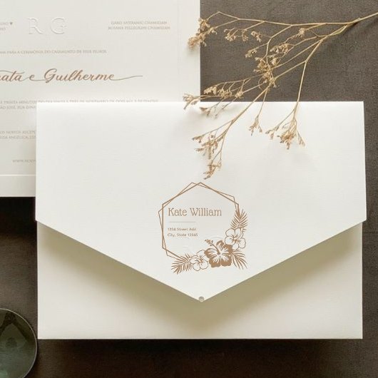 Hawaii retouradresstempel rubberstempel