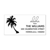 Hawaii retouradresstempel zelfinktende stempel (Design)