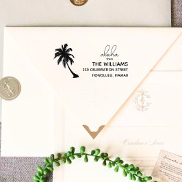 Hawaii retouradresstempel  zelfinktende stempel