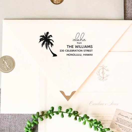 Hawaii retouradresstempel zelfinktende stempel