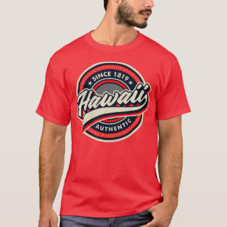 Hawaii Retro Mountains Natuur Hiking T-shirt