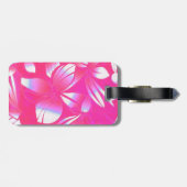 Hawaii Retro Print Pink Bagagelabel (Achterkant horizontaal)