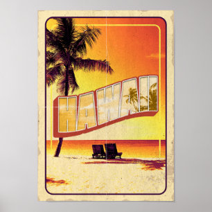  Hawaii - Retroreizen Poster