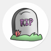 Hawaii RIP Ronde Sticker (Voorkant)