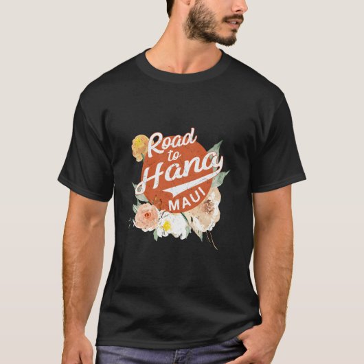 Hawaii Road To Hana Maui Hawaiian T-shirt (Voorkant)