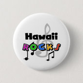 Hawaii Rocks Ronde Button 5,7 Cm (Voorkant)