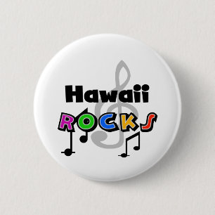 Hawaii Rocks Ronde Button 5,7 Cm