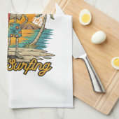 Hawaii roept Maui surfen eiland vibes Theedoek (Quarter Fold)