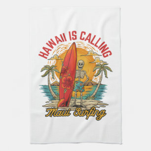 Hawaii roept Maui surfen eiland vibes Theedoek