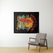 Hawaii roept Maui surfen eiland vibes Wandkleed (In Situ (horizontaal))