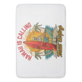 Hawaii Roept Maui Surfers Eiland Vibes Badmat (Voorkant Verticaal)