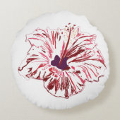 Hawaii Rond Kussen (Achterkant)