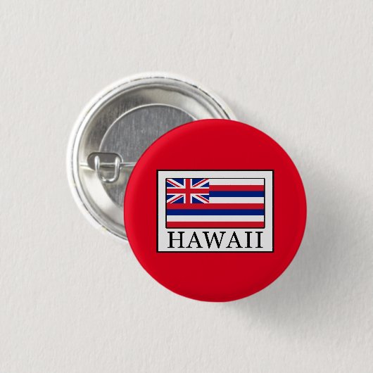 Hawaii Ronde Button 3,2 Cm (Voorkant /achterkant)