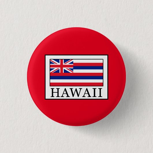 Hawaii Ronde Button 3,2 Cm (Voorkant)