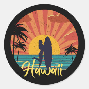 Hawaii Ronde Sticker