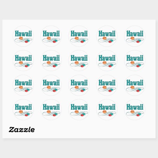 Hawaii Ronde Sticker (Vel)