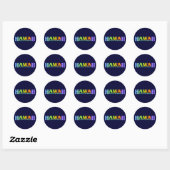 Hawaii Ronde Sticker (Vel)
