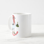 HAWAII ROOD KUIF KARDINAAL—Bijbelvers Koffiemok (Voorkant links)