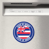 Hawaii Round Emblem Magneet (Insitu (Vaatwasser))