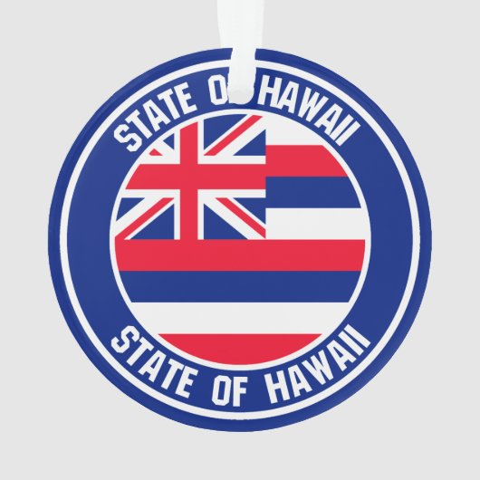 Hawaii Round Emblem Ornament (achterkant)