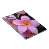 Hawaii Roze Plumeria Bloemen Notitieboek (Rechterzijde)