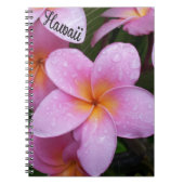Hawaii Roze Plumeria Bloemen Notitieboek (Voorkant)