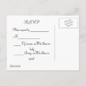 Hawaii RSVP Uitnodiging Briefkaart (Achterkant)