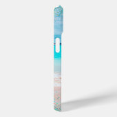 Hawaii Sandy Beach Ocean Blue Gold Confetti Naam Case-Mate iPhone Case (Achterkant / Rechts)