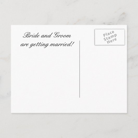 Hawaii Save the Date Briefkaart (Achterkant)