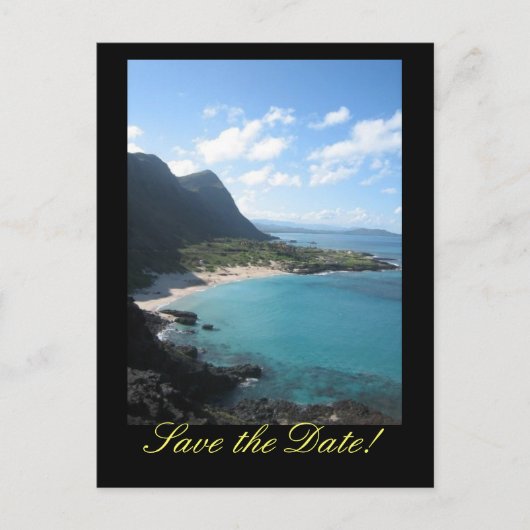 Hawaii Save the Date Briefkaart (Voorkant)