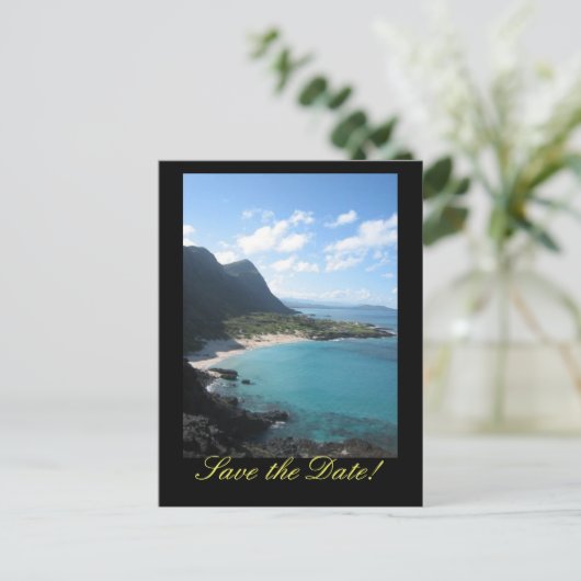 Hawaii Save the Date Briefkaart (Staand voorkant)