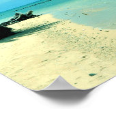 Hawaii Schilderachtig Tropisch strand Poster (Hoek)