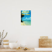 Hawaii Schilderachtig Tropisch strand Poster (Keuken)