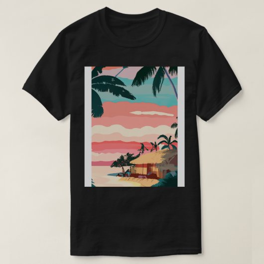 Hawaii schilderij 2 t-shirt (Design voorkant)