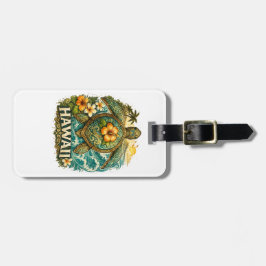 Hawaii Schildpad Bagagelabel