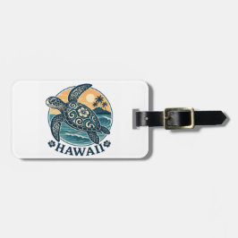 Hawaii Schildpad Bagagelabel