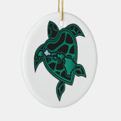 Hawaii Schildpad en Hawaiaanse Eilanden Keramisch Ornament (Rechts)