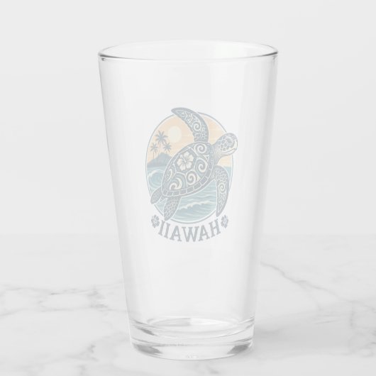 Hawaii Schildpad Glas (Achterkant)