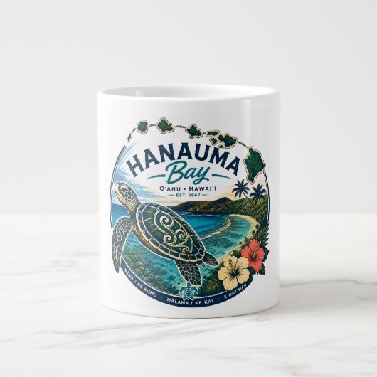 Hawaii Schildpad Grote Koffiekop (Voorkant)