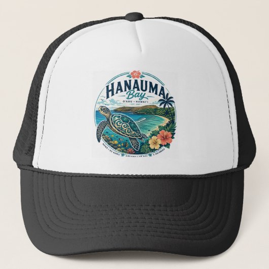 Hawaii Schildpad Trucker Pet (Voorkant)