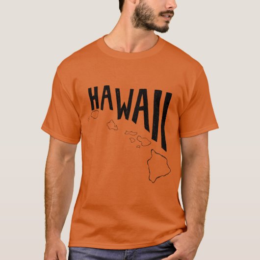 Hawaii-scoop T-shirt (Voorkant)
