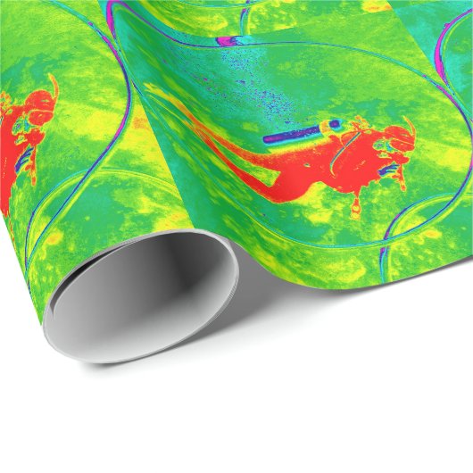 Hawaii Scuba Diver Cadeaupapier (Rol Hoek)