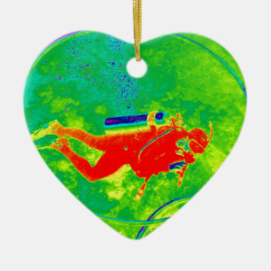 Hawaii Scuba Diver Keramisch Ornament