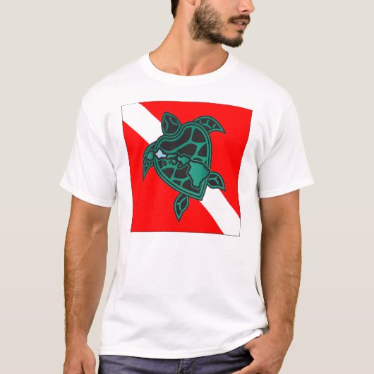 Hawaii Scuba Diving - Hawaii Turtle T-shirt (Voorkant)