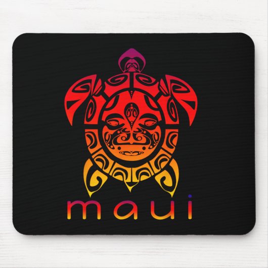 Hawaii Sea Vivid Turtle  Muismat (Voorkant)